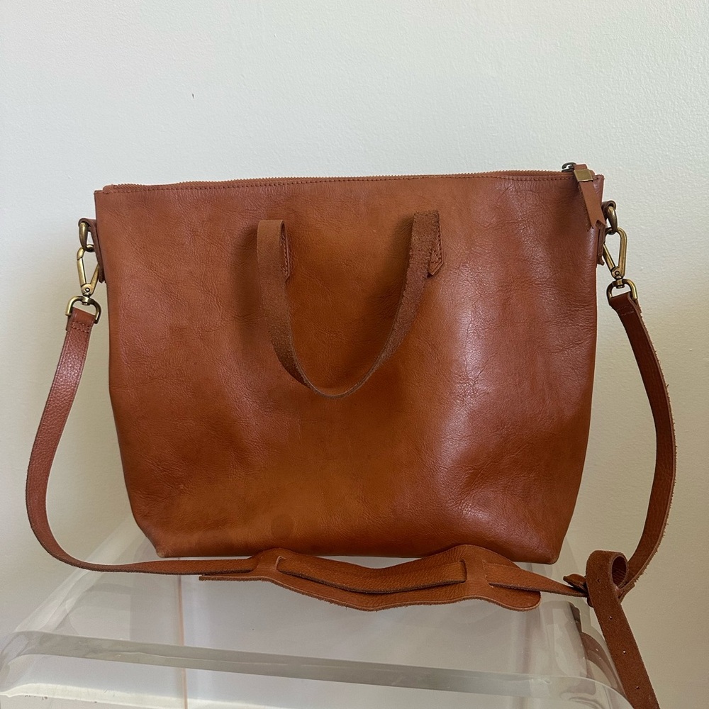 Madewell zipper transport tote